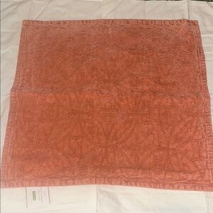 Pottery Barn square chenille jacquard pillow coverl